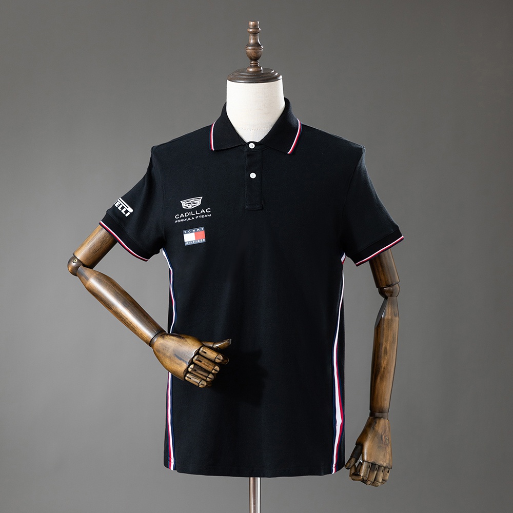 Tommy Hilfiger x Cadillac F1 Team Replica Black Polo