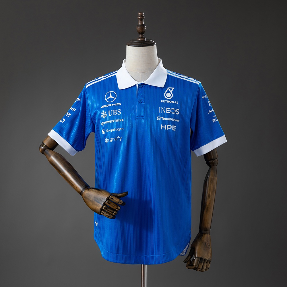 Mercedes-AMG Petronas F1 2026 player version Blue Polo