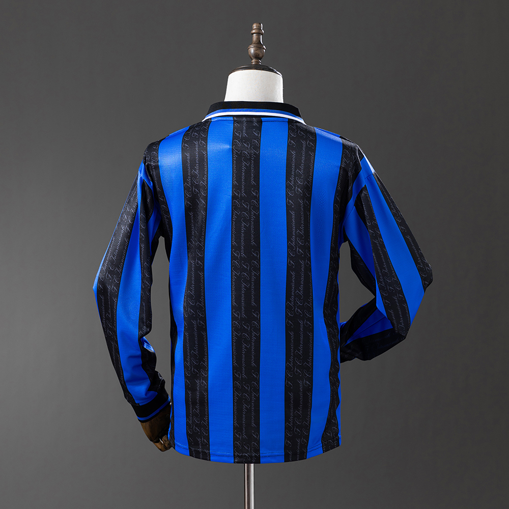Inter Milan 97/98 Home Long Sleeve Retro Jersey Foto 2