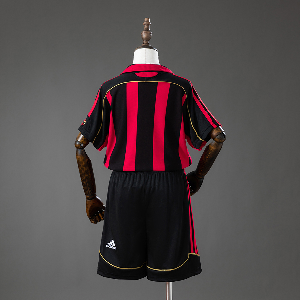 AC Milan 06/07 Home Retro Kids Kit Jersey Foto 2