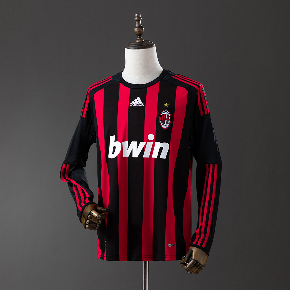 AC Milan 08/09 Home Long Sleeve Retro Jersey