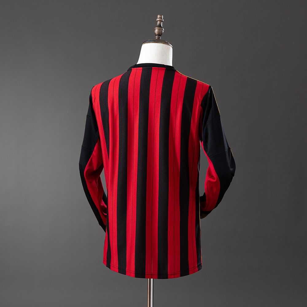 AC Milan 13/14 Home Long Sleeve Retro Jersey Foto 2