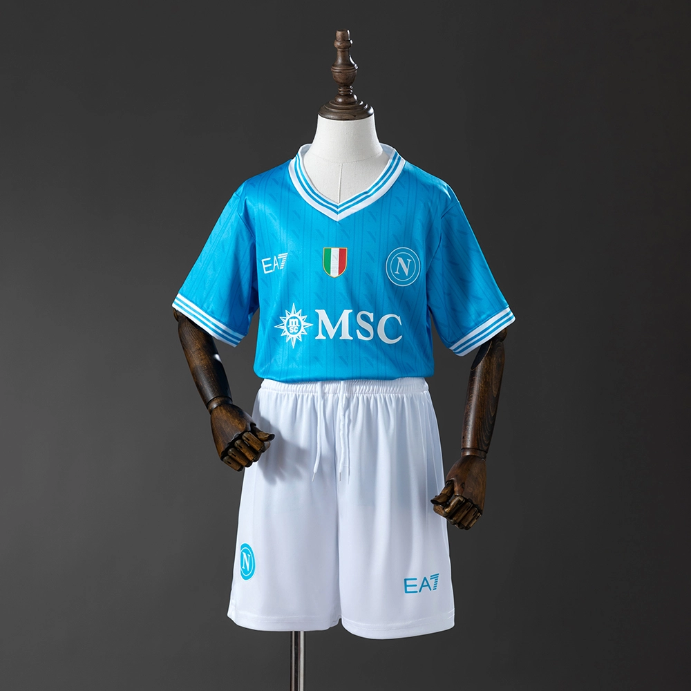 Napoli 25/26 Home Full kids kit Jersey