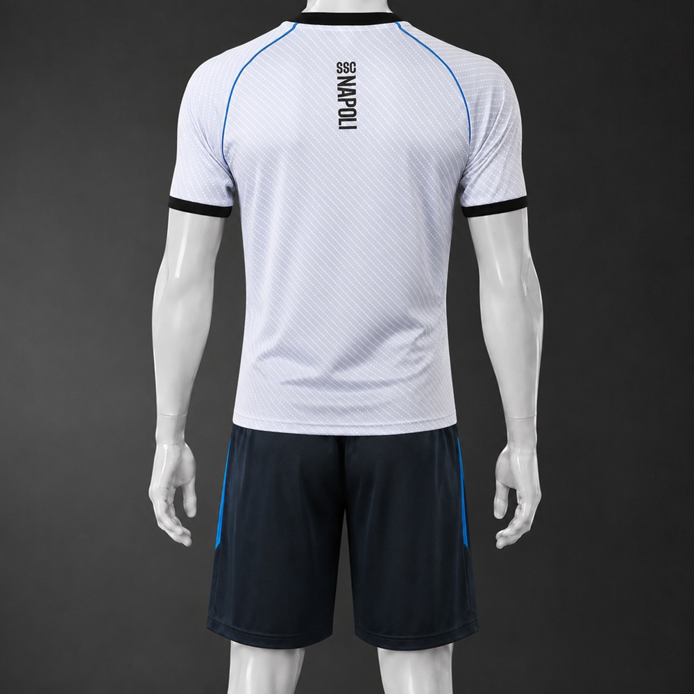 Napoli 25/26 White Black Short Sleeve Short Set Foto 2
