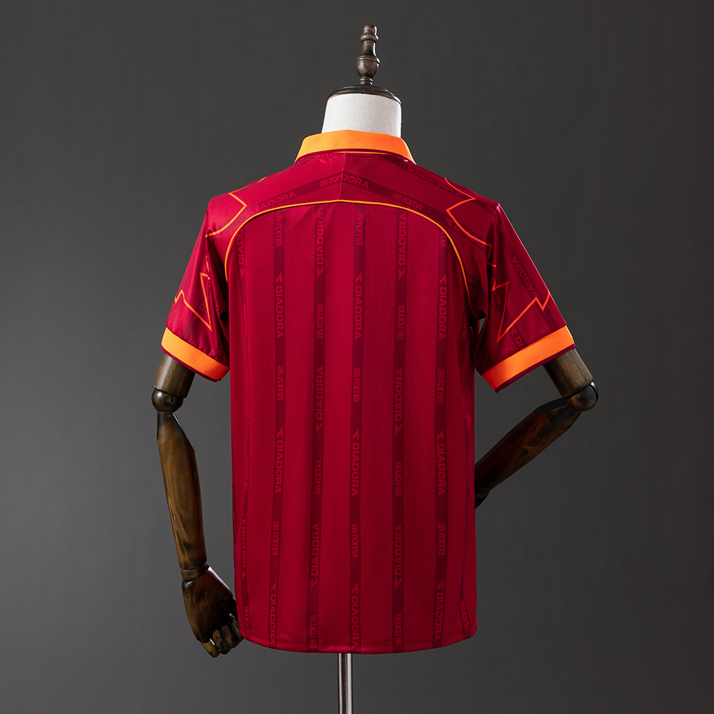Roma 99/00 Home Retro Jersey Foto 2