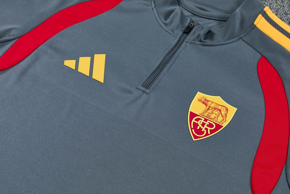 Roma 26/27 Grey Red Yellow Long Sleeved Training Kit Foto 2