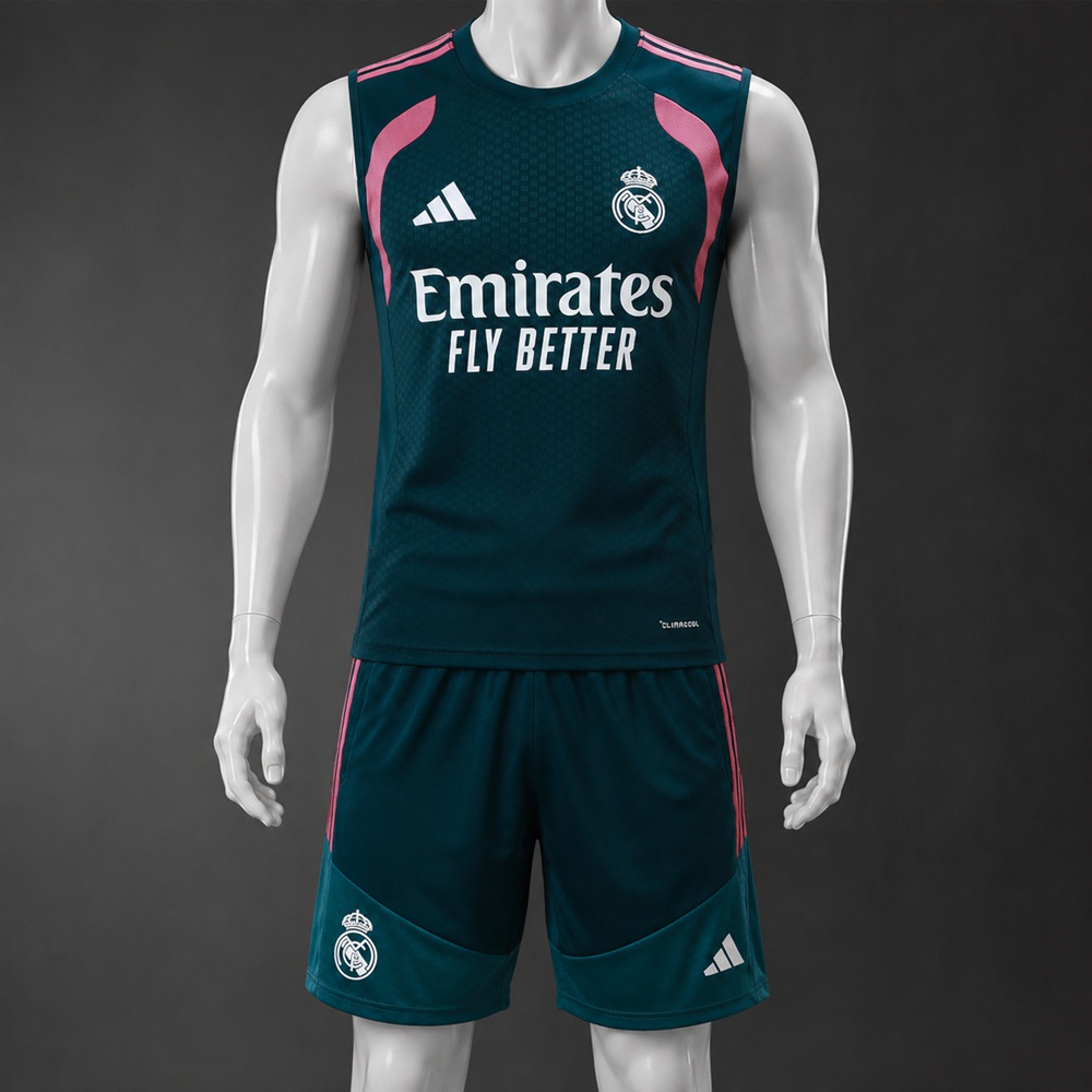 Real Madrid 26/27 Green Pink  Training Vest kit