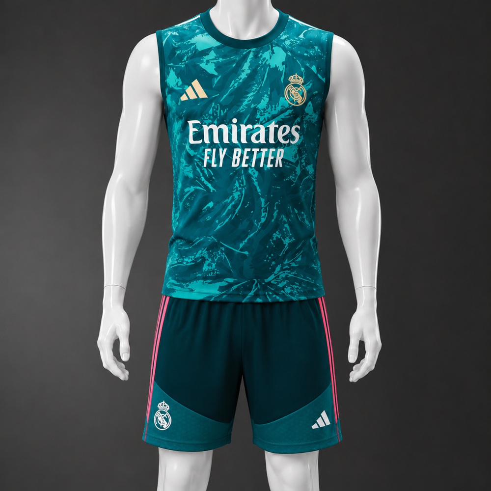 Real Madrid 26/27 Teal Green Training Vest kit