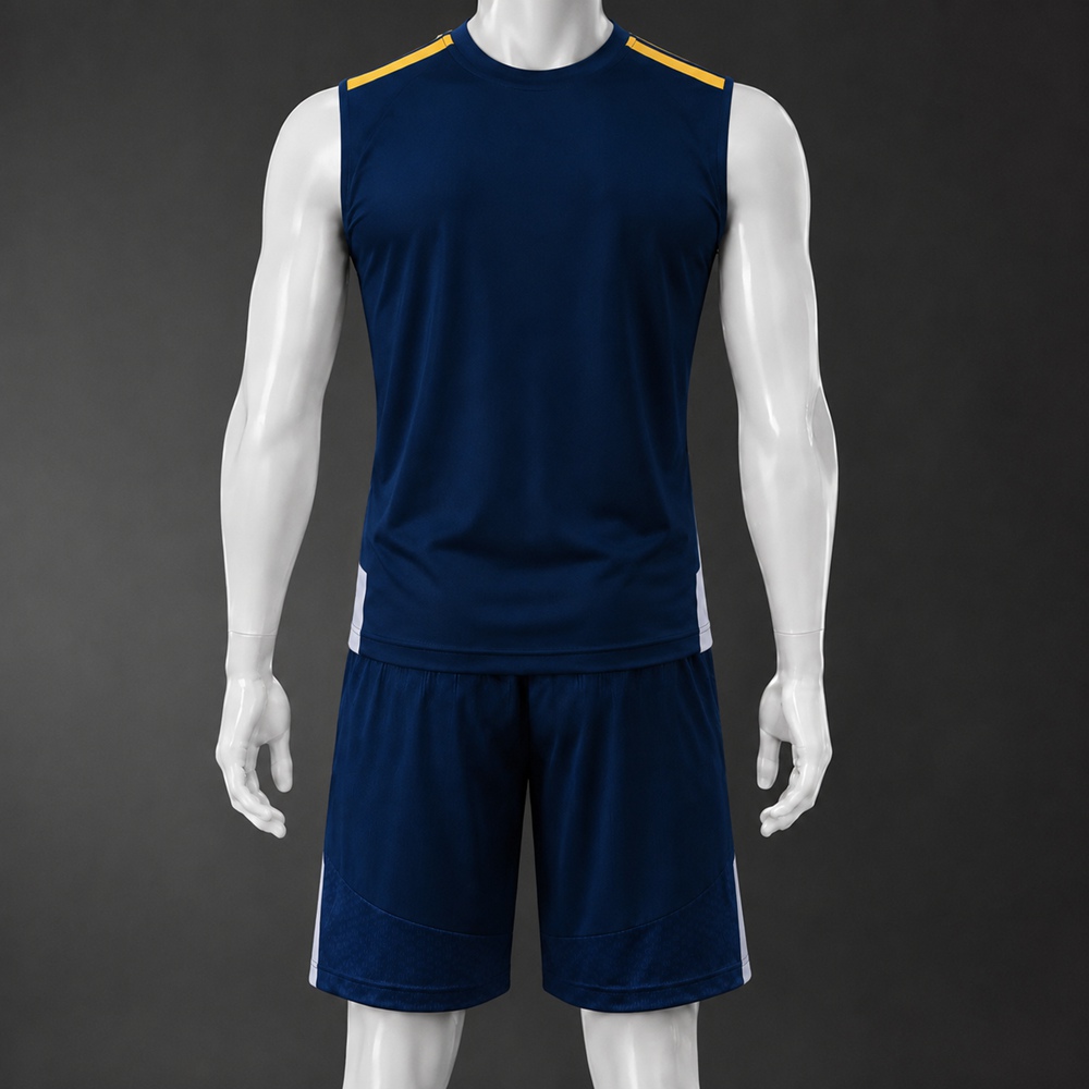 Real Madrid 26/27 Navy Blue Yellow  Training Vest kit Foto 2