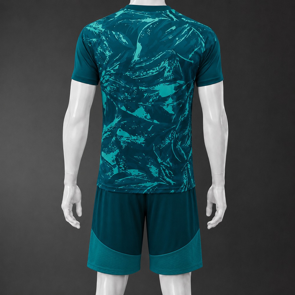 Real Madrid 26/27 Teal Print Short Sleeve Short Set Foto 2