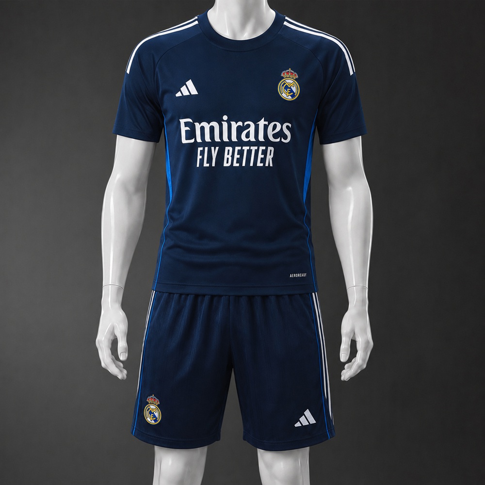 Real Madrid 26/27 Navy Short Sleeve Short Set