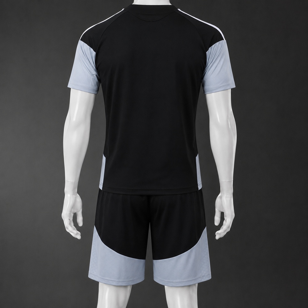 Real Madrid 26/27 Black Gray Short Sleeve Short Set Foto 2
