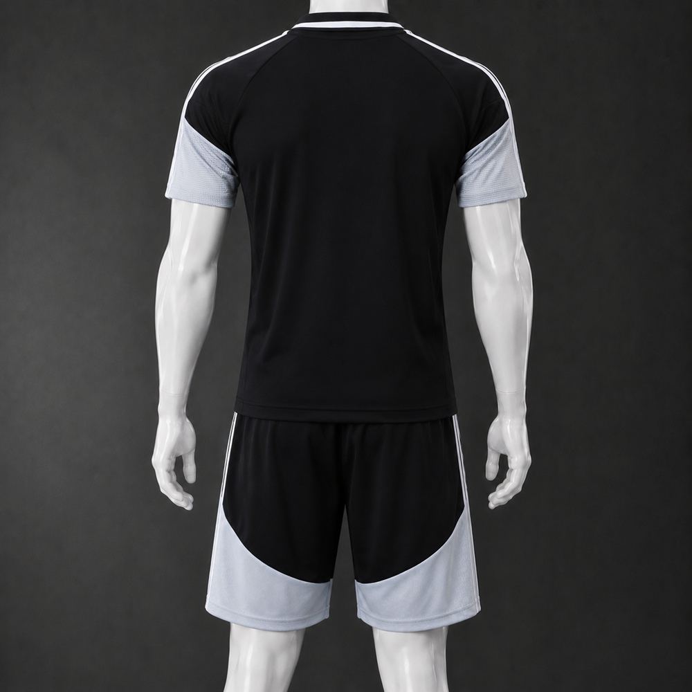 Real Madrid 26/27 Black Gray Polo Short Sleeve Short Set Foto 2