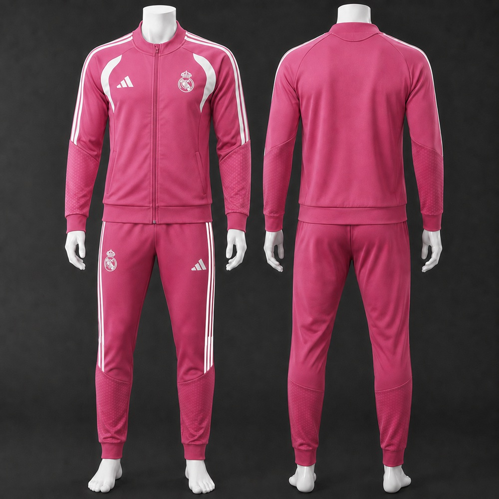 Real Madrid 26/27 Pink White Jacket Kit