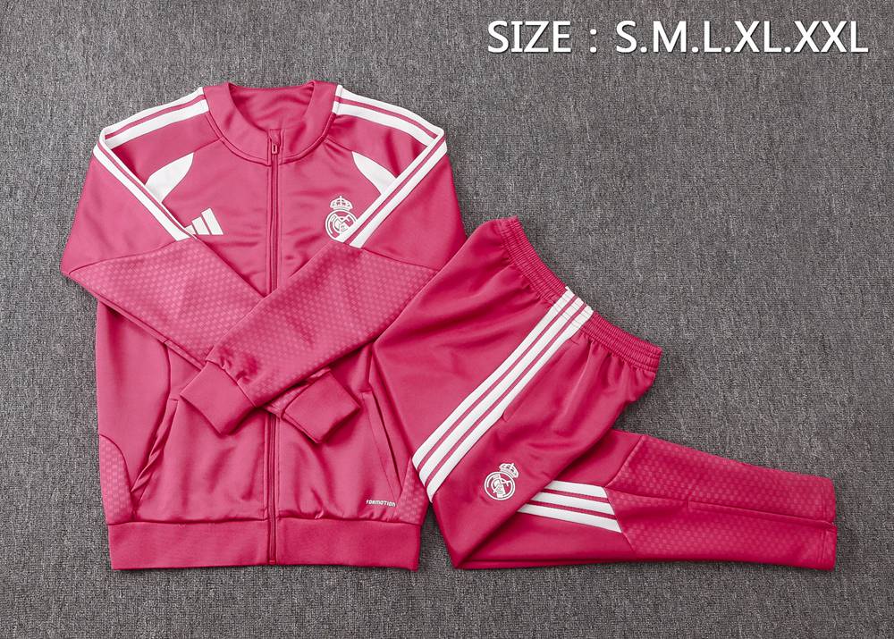 Real Madrid 26/27 Pink White Jacket Kit Foto 2