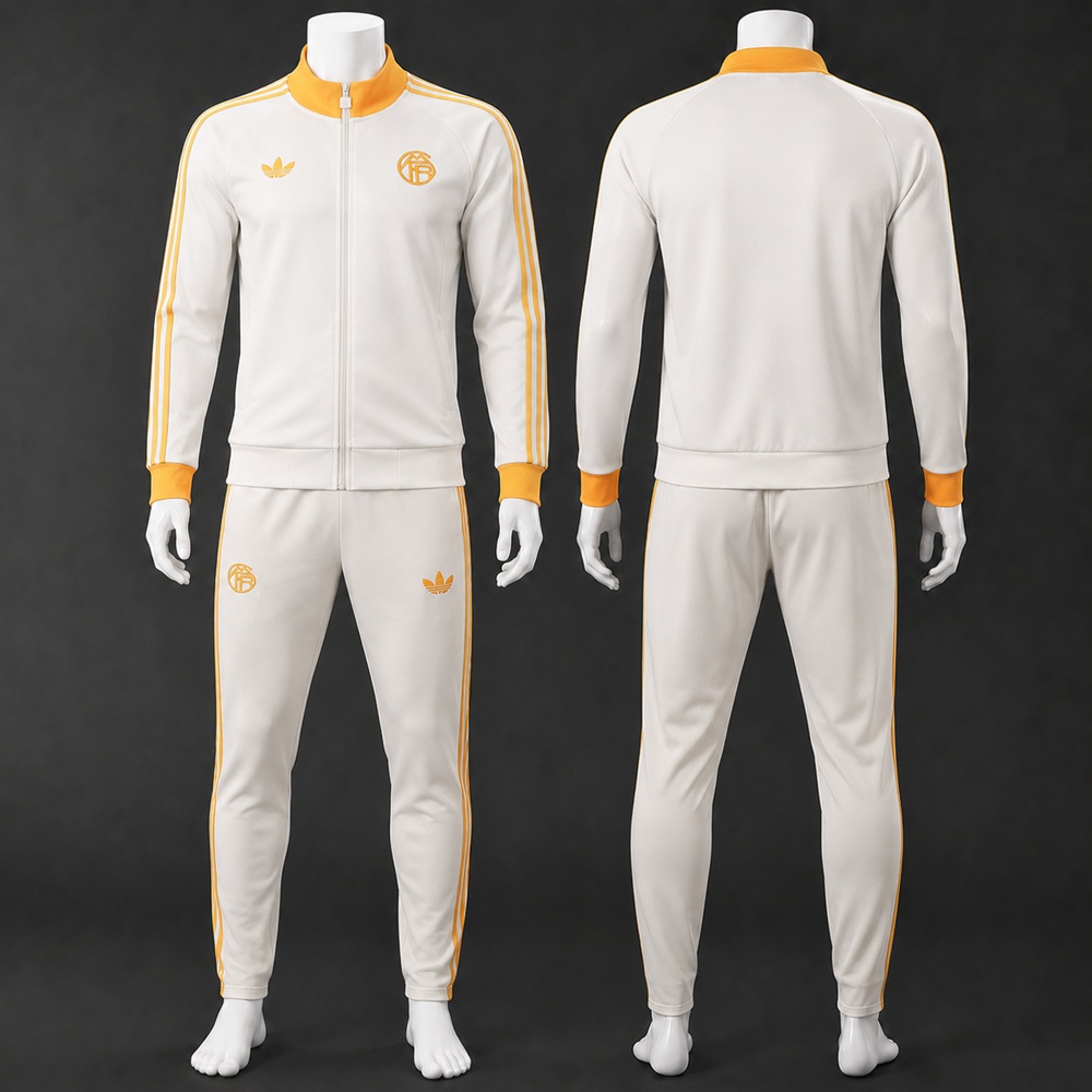 Real Madrid 26/27 OffWhite Orange Jacket Kit