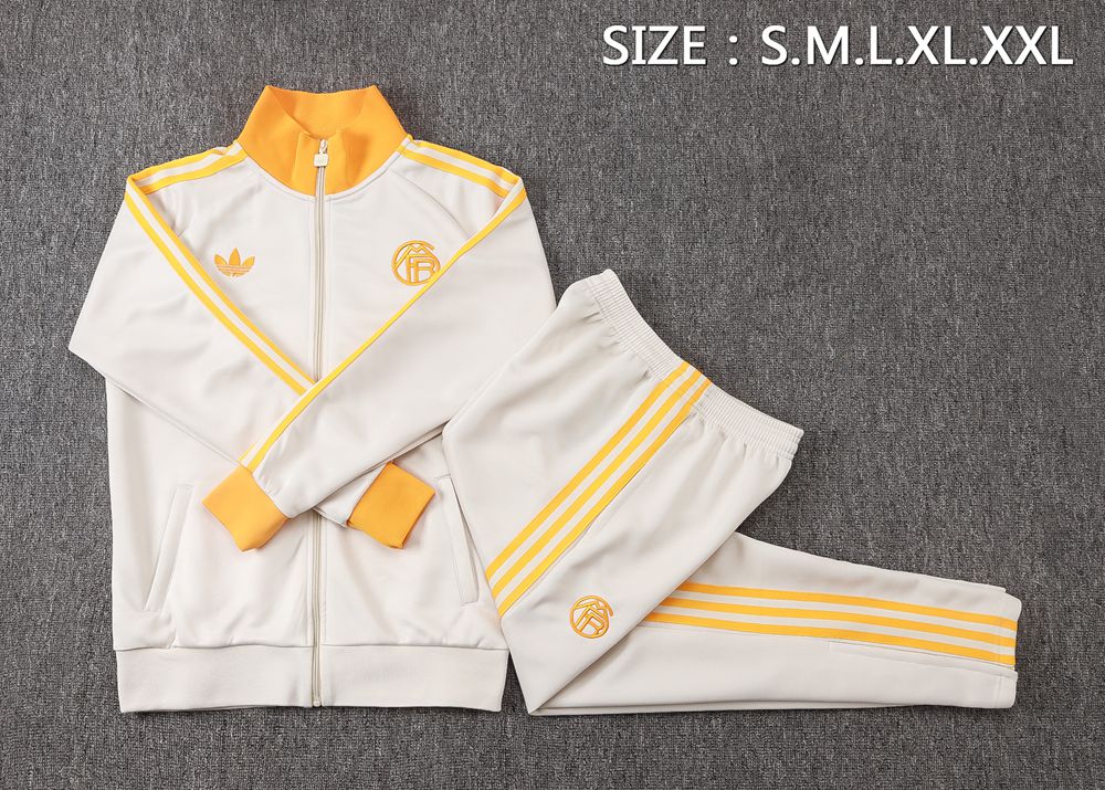 Real Madrid 26/27 OffWhite Orange Jacket Kit Foto 2