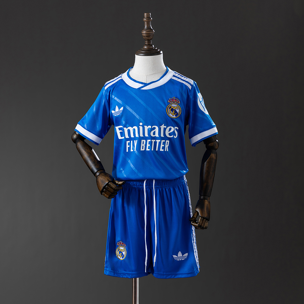Real Madrid 25/26 Third Away Full kids kit Jersey
