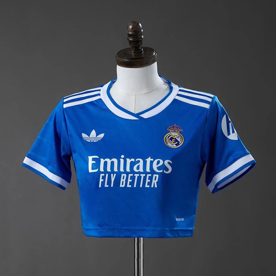 Real Madrid 25/26 Women's Crop Top Home Jersey
