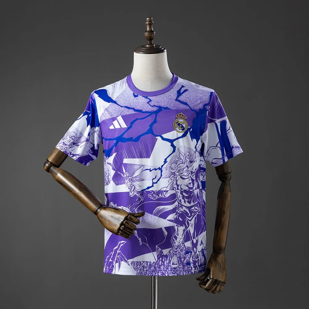 Real Madrid 25/26 Marvel Comics Pre-Match Jersey Purple