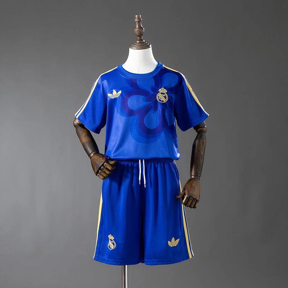 Real Madrid 25/26 Cultural Story Kids Kit Jersey Blue