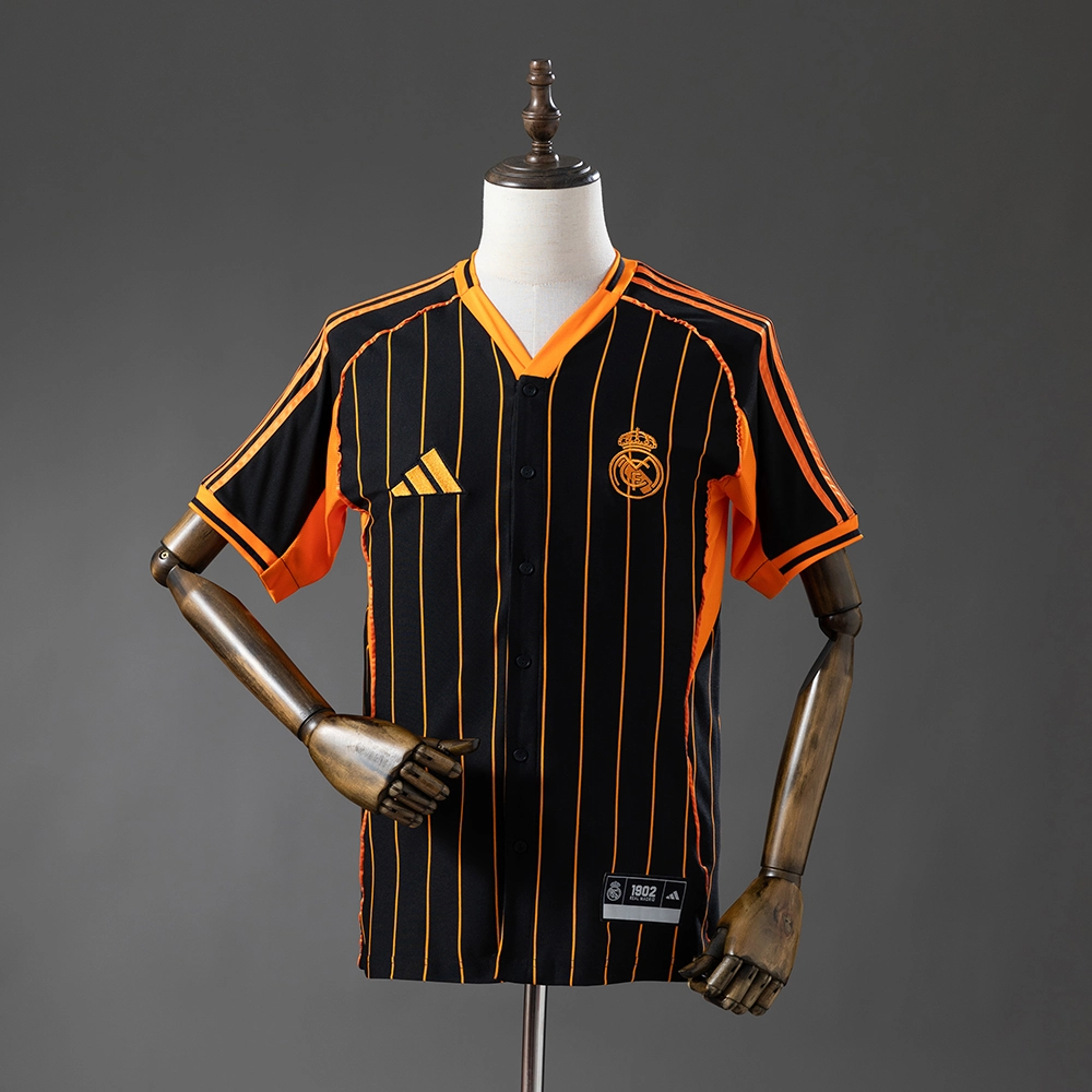 Real Madrid 25/26 US Pack Full-Button Baseball Jersey