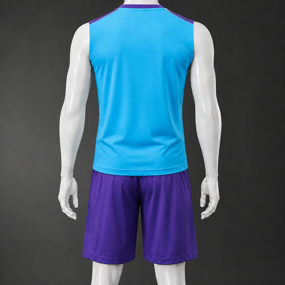Real Madrid 25/26 Cyan Purple  Training Vest kit Foto 2
