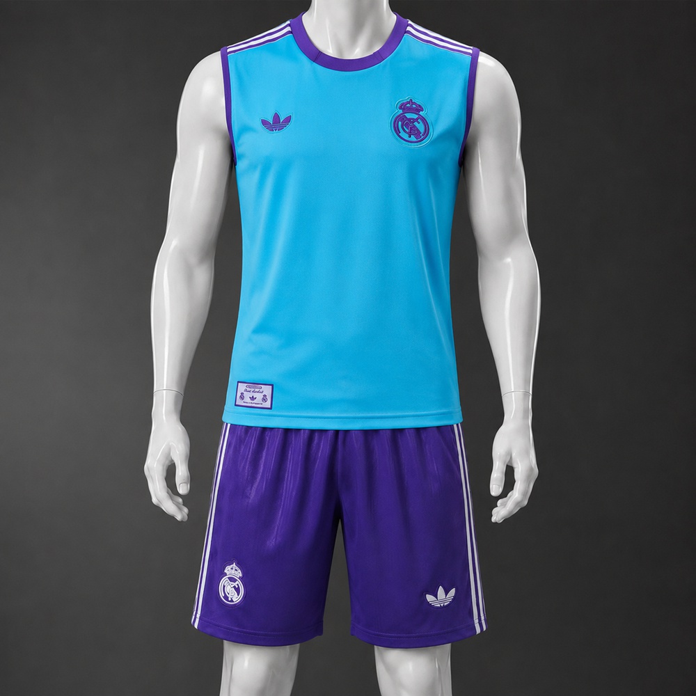 Real Madrid 25/26 Cyan Purple  Training Vest kit