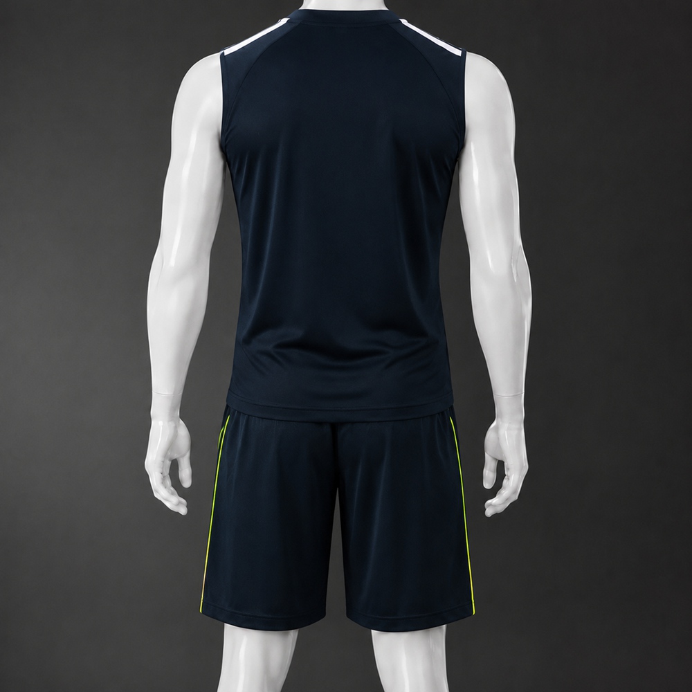 Real Madrid 25/26 Dark Navy Lime Training Vest kit Foto 2