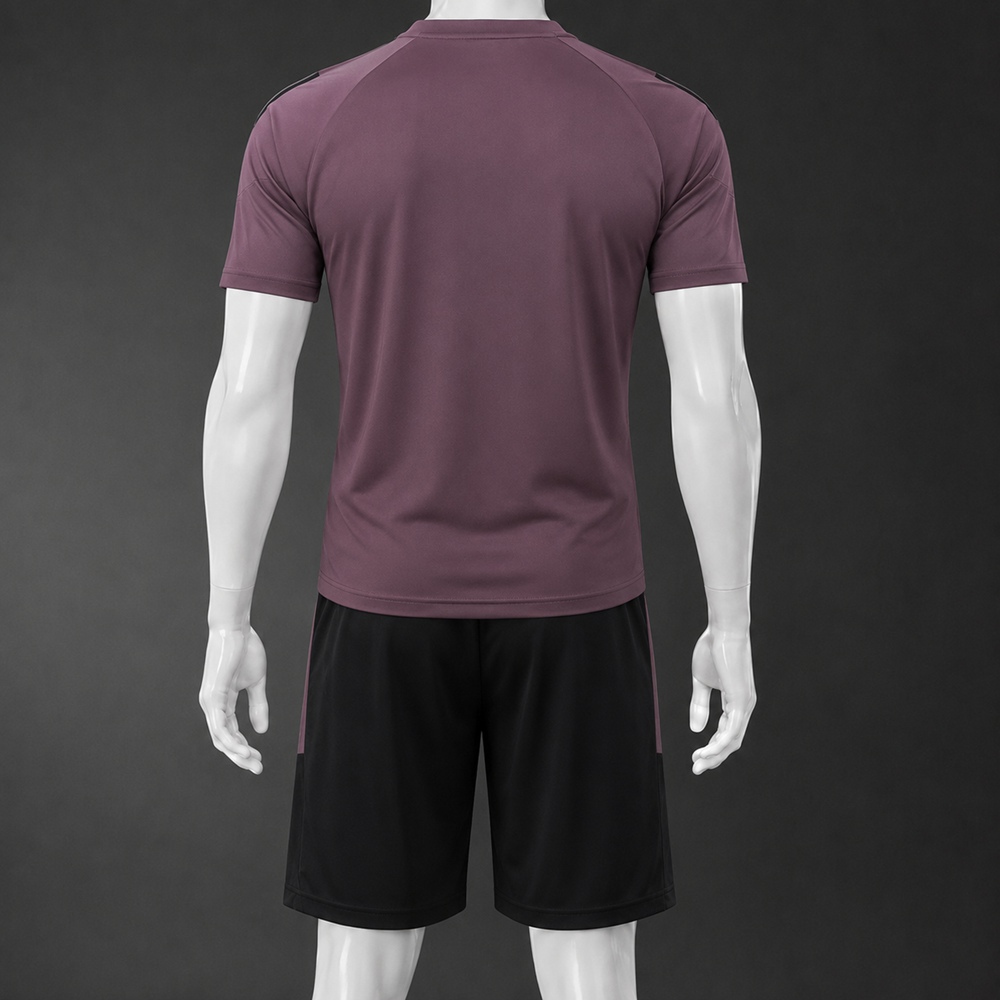 Real Madrid 25/26 Purple Black Short Sleeve Short Set Foto 2