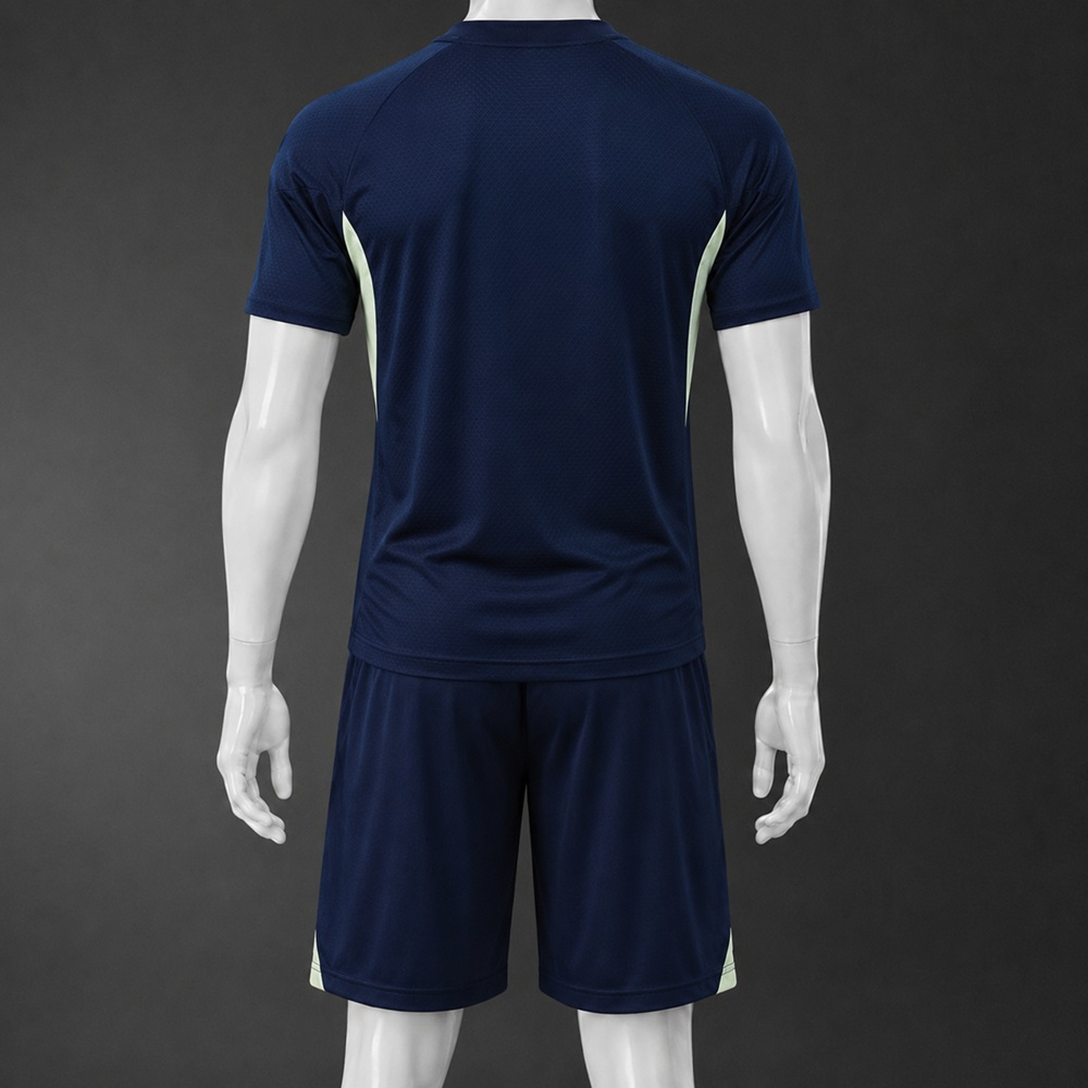 Real Madrid 25/26 Navy Light Green Short Sleeve Short Set Foto 2