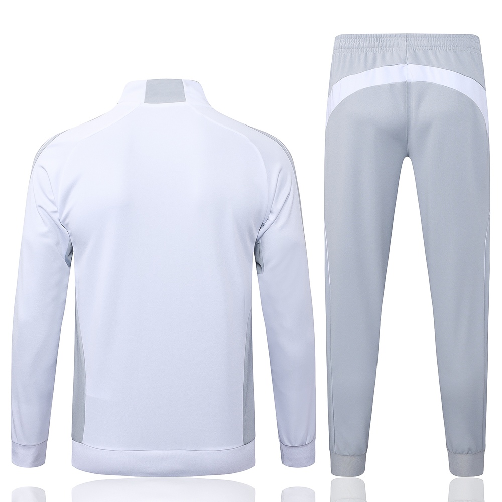 Real Madrid 25/26 White Gray Jacket Kit Foto 2
