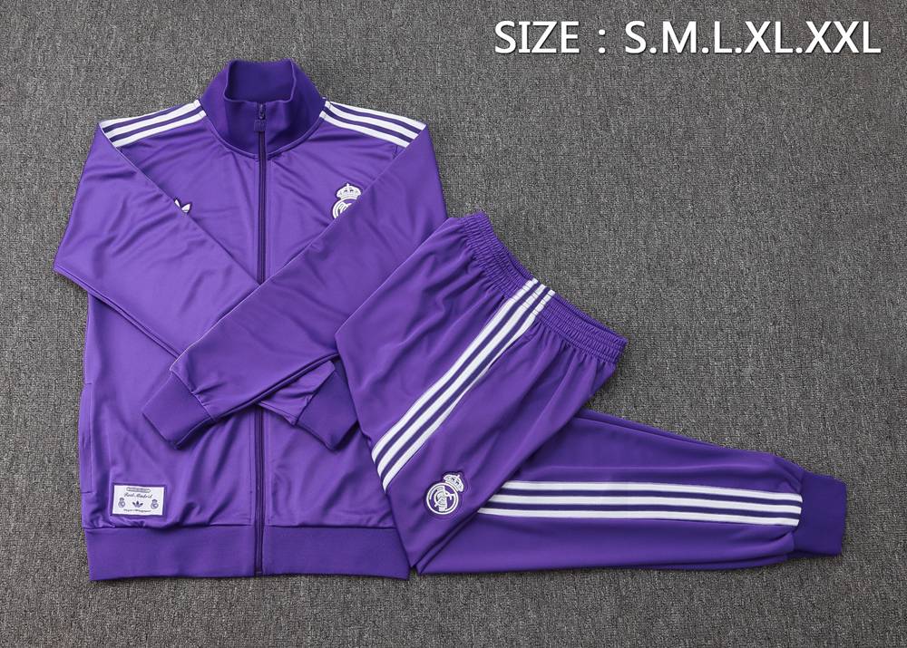 Real Madrid 25/26 Purple Retro Jacket Kit Foto 2