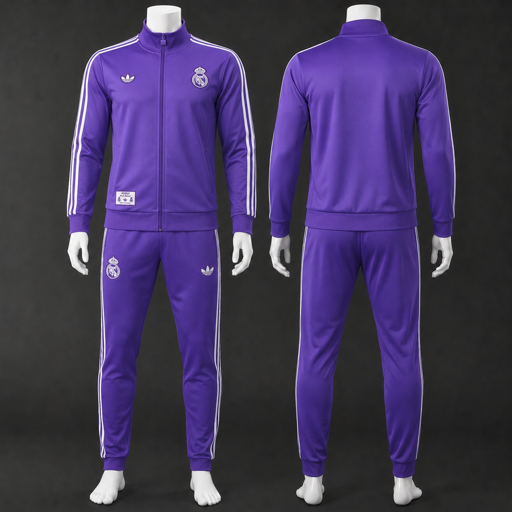 Real Madrid 25/26 Purple Retro Jacket Kit