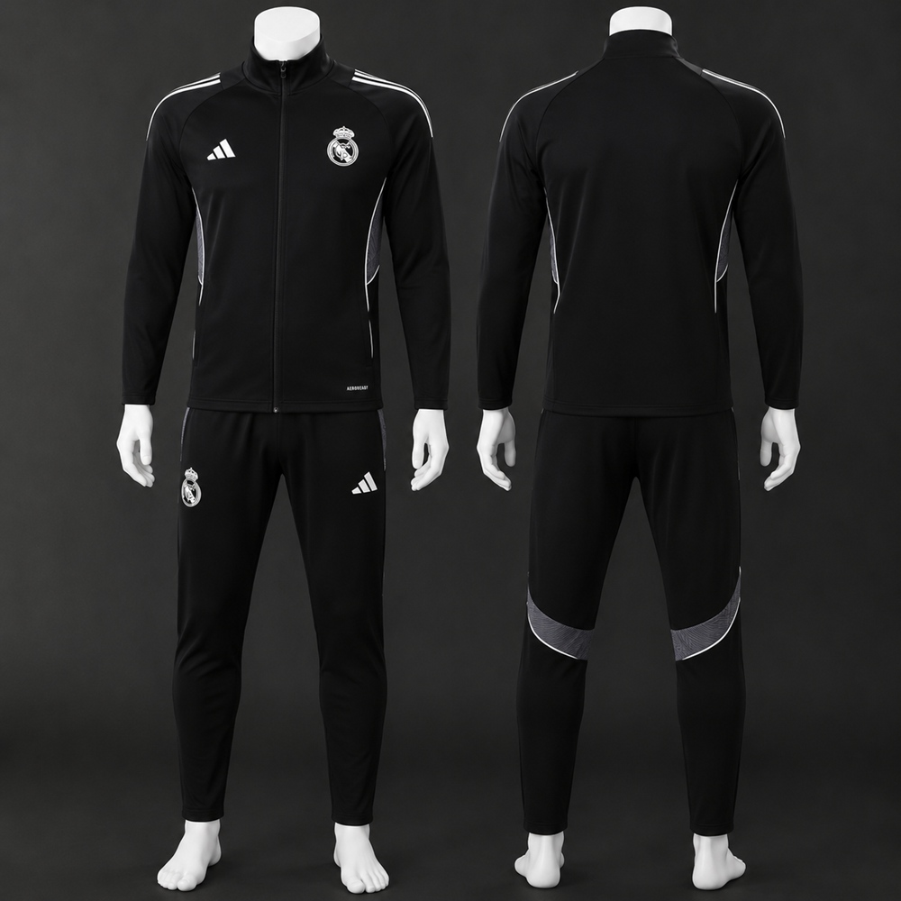 Real Madrid 25/26 Black Jacket Kit