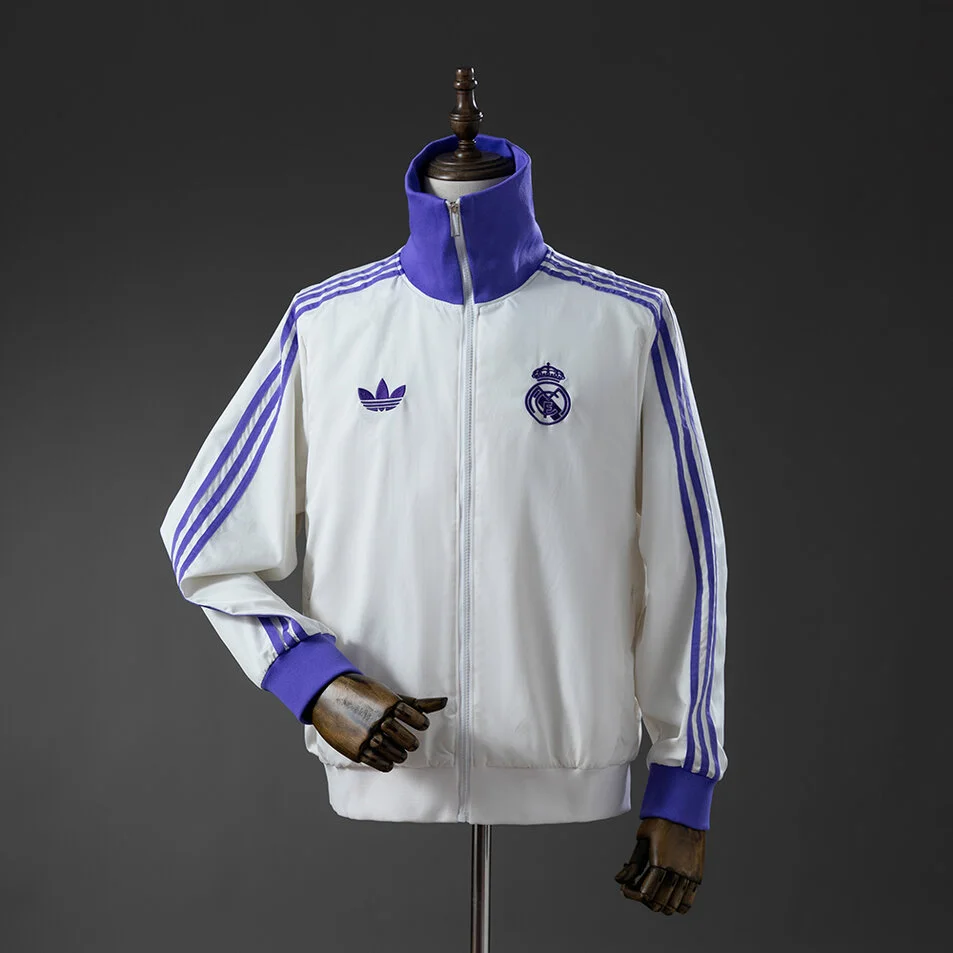 Real Madrid x Beckenbauer Commemorative Windbreaker White Purple