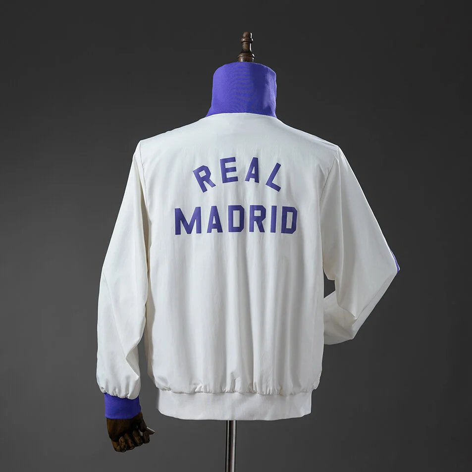 Real Madrid x Beckenbauer Commemorative Windbreaker White Purple Foto 2