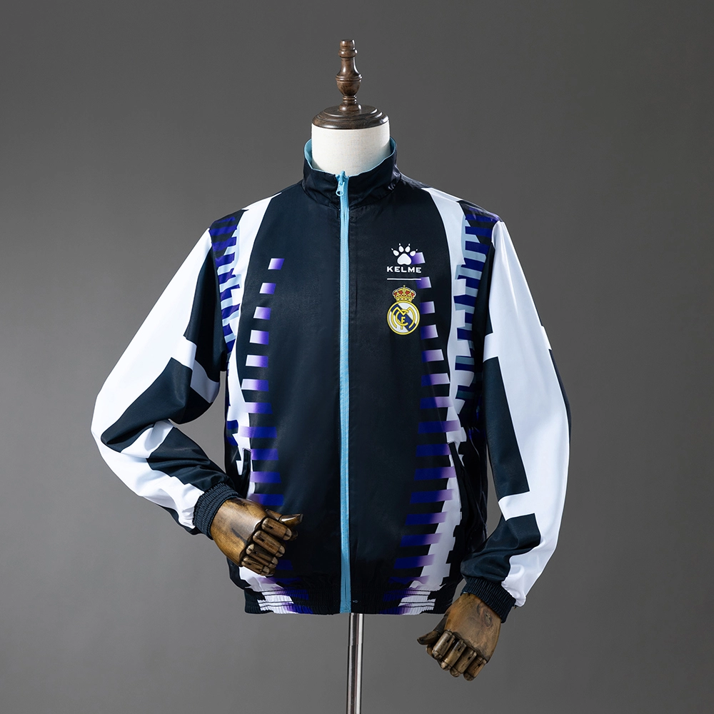 Real Madrid 97/98 Retro Reversible Anthem Jacket Windbreaker Foto 2