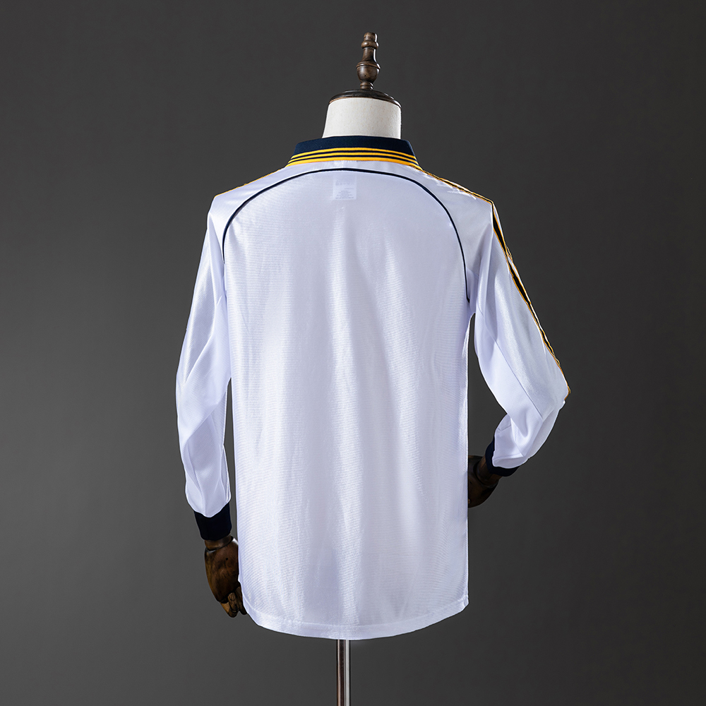 Real Madrid 98/00 Home Long Sleeve Retro Jersey Foto 2