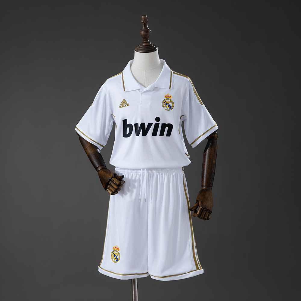 Real Madrid 11/12 Home Retro Kids Kit Jersey