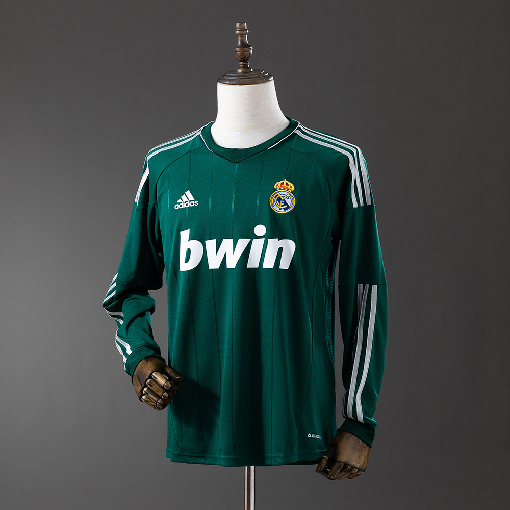 Real Madrid 12/13 Second Away Long Sleeve Retro Jersey