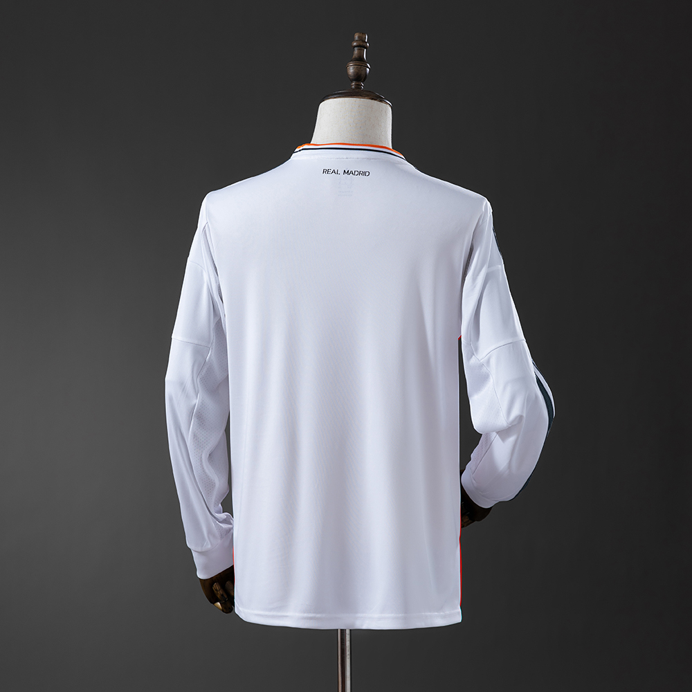 Real Madrid 13/14 Home Long Sleeve Retro Jersey Foto 2