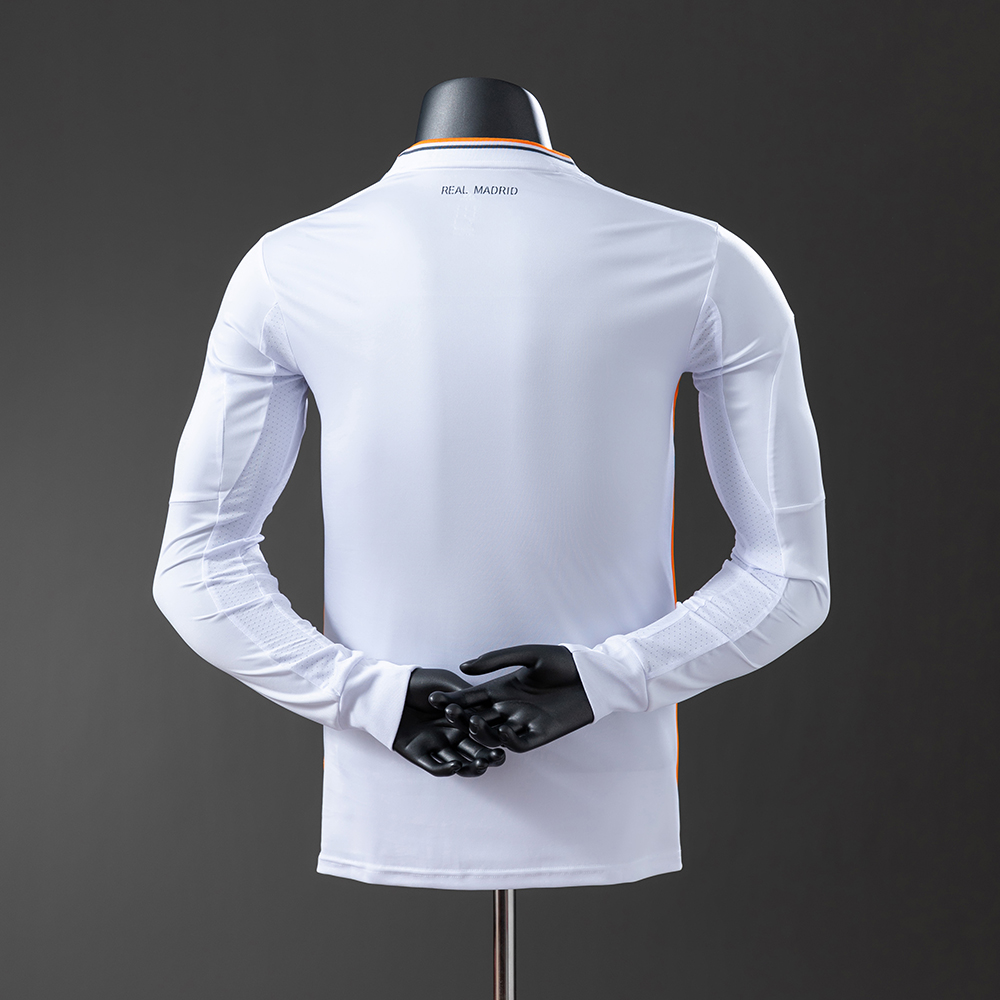 Real Madrid 13/14 Home Long Sleeve Player Version Retro Jersey Foto 2