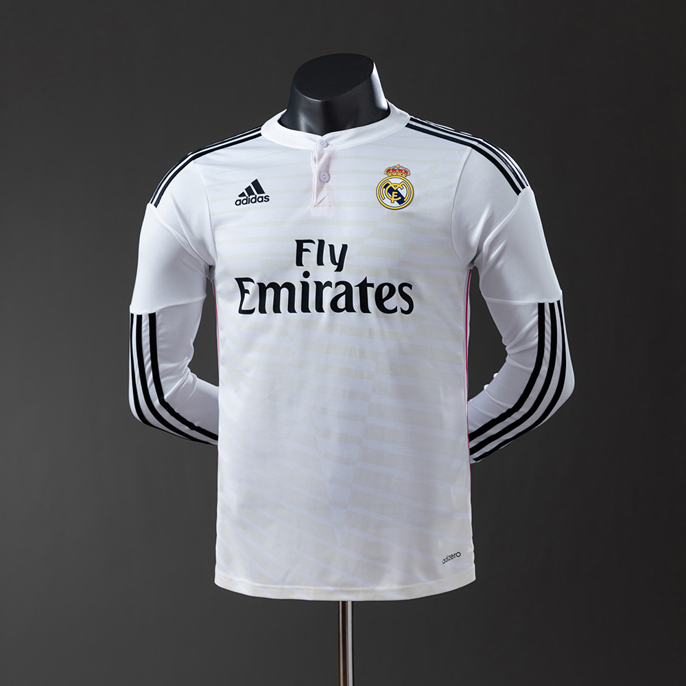 Real Madrid 14/15 Home Long Sleeve Player Version Retro Jersey