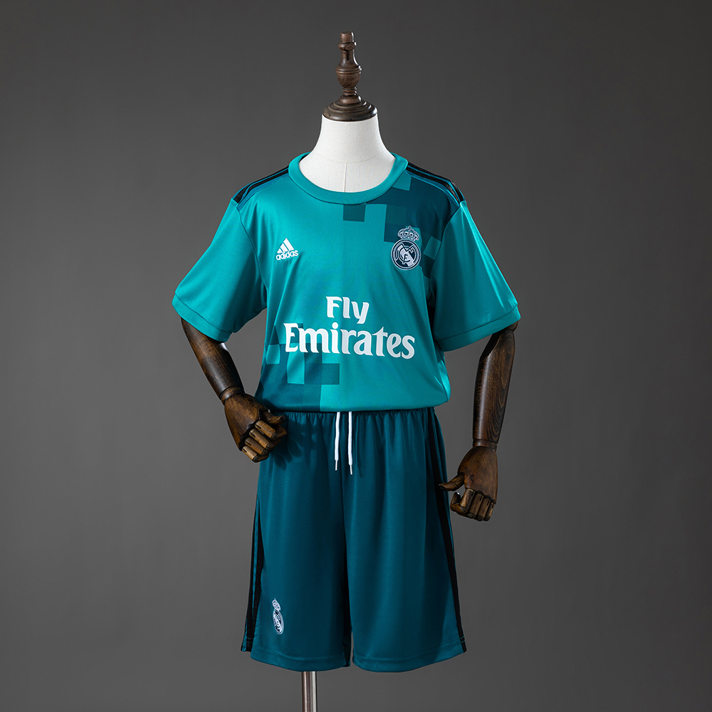 Real Madrid 17/18 Third Away Retro Kids Kit Jersey