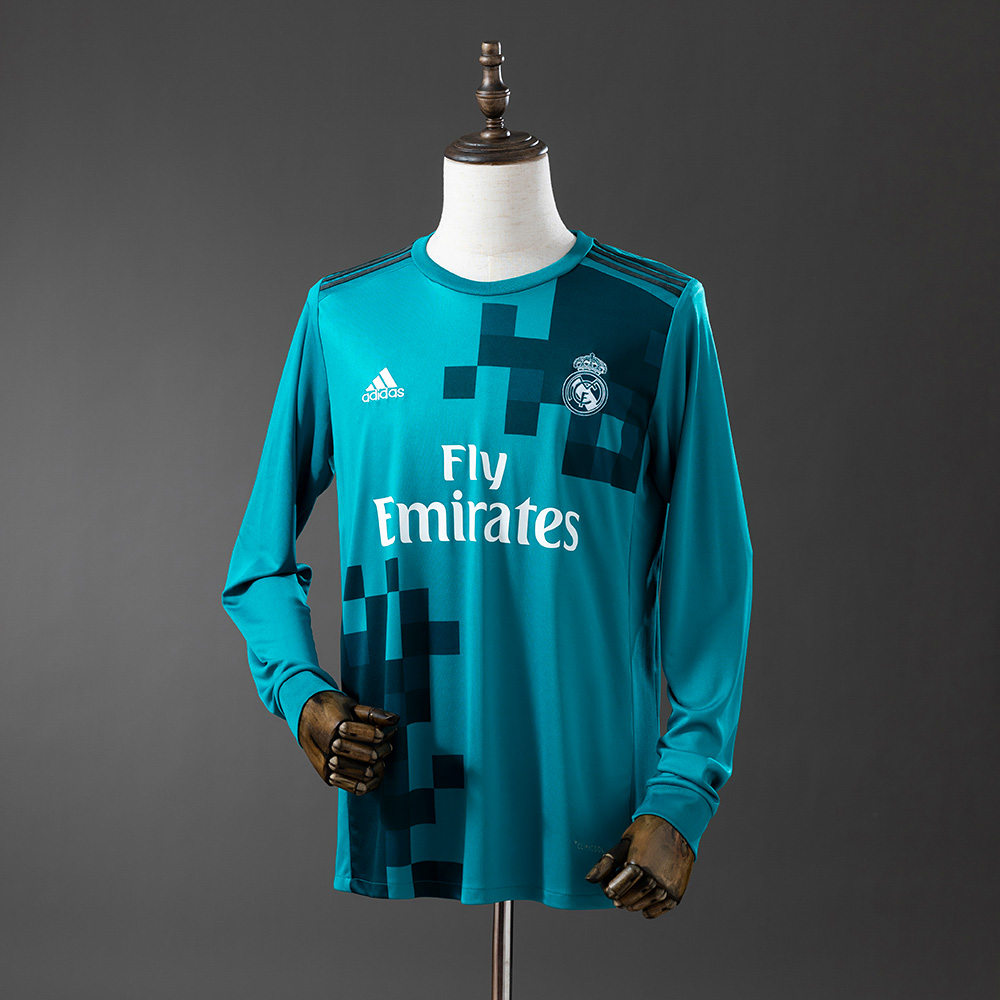 Real Madrid 17/18 Second Away Long Sleeve Retro Jersey