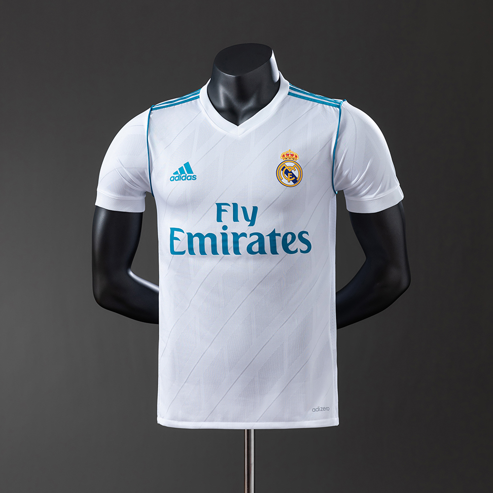 Real Madrid 17/18 Home Player Version Retro Jersey