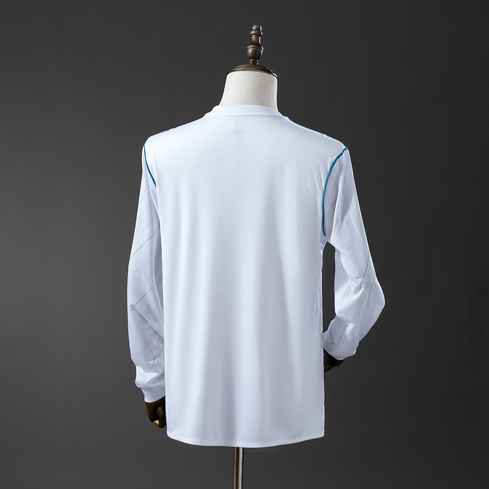 Real Madrid 17/18 Home Long Sleeve Retro Jersey Foto 2