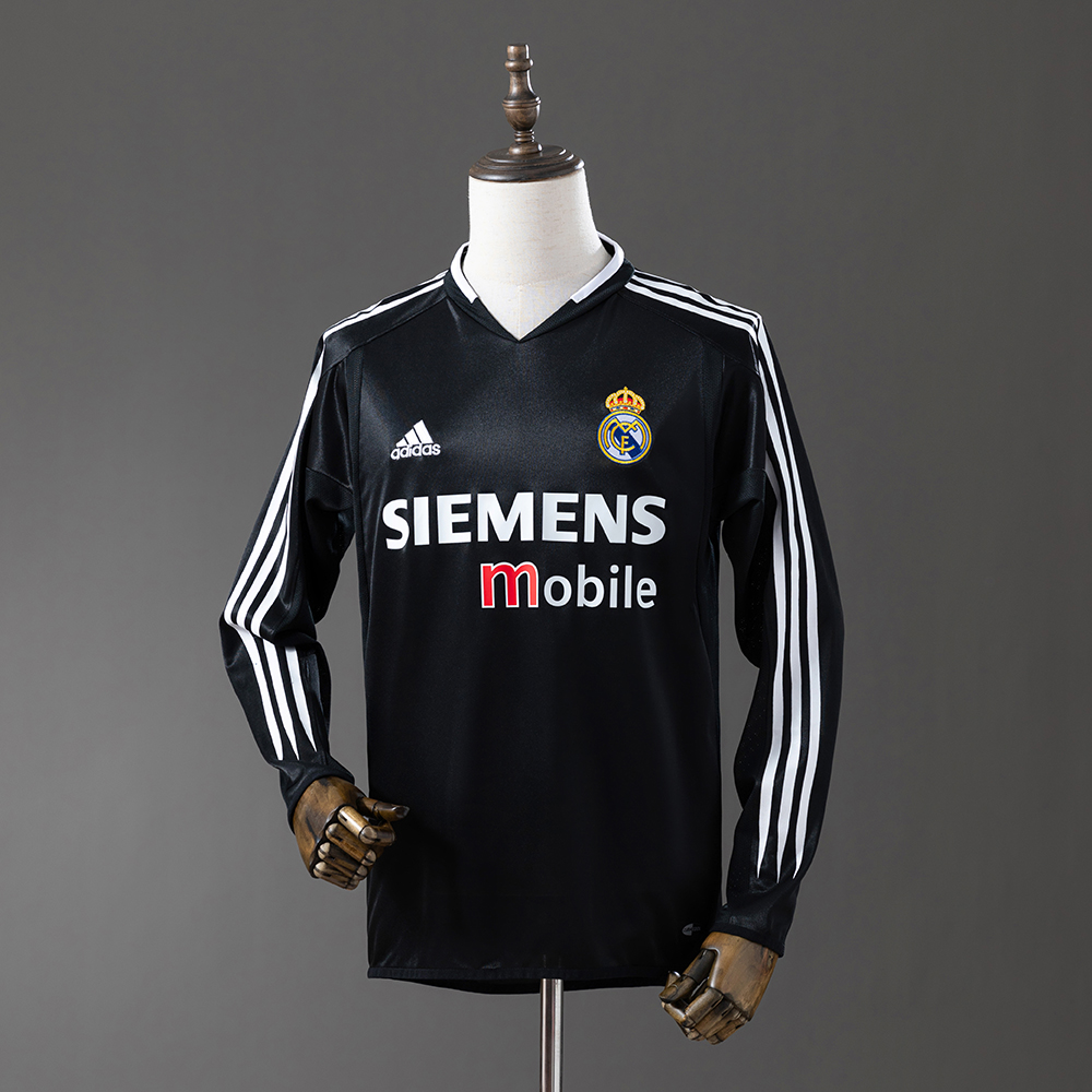 Real Madrid 04/05 2nd Away Long Sleeve Retro Jersey