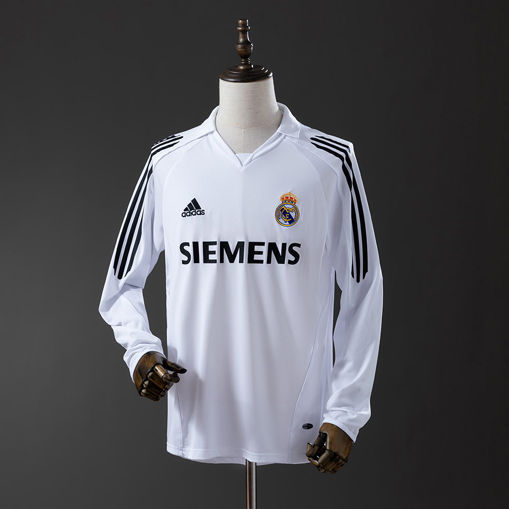 Real Madrid 05/06 Home Long Sleeve Retro Jersey